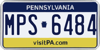 PA license plate MPS6484