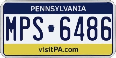 PA license plate MPS6486