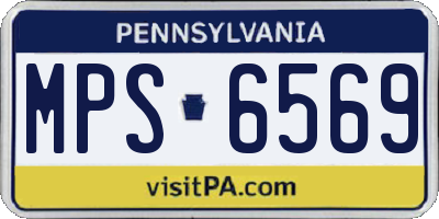 PA license plate MPS6569