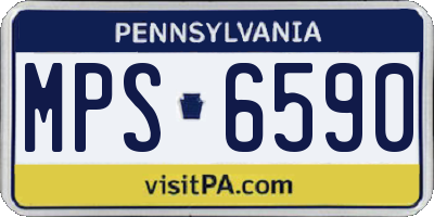PA license plate MPS6590