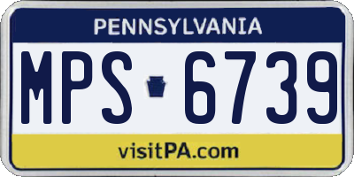 PA license plate MPS6739