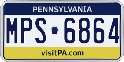 PA license plate MPS6864