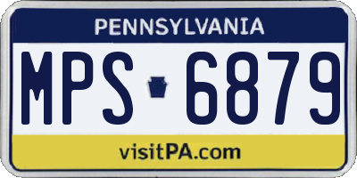 PA license plate MPS6879