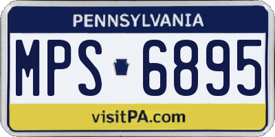 PA license plate MPS6895