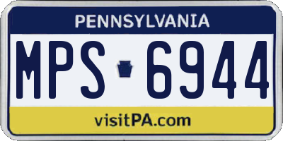 PA license plate MPS6944