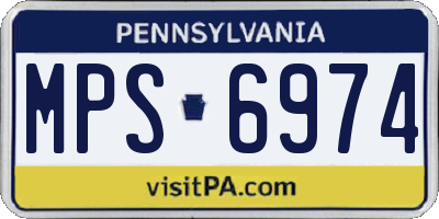 PA license plate MPS6974