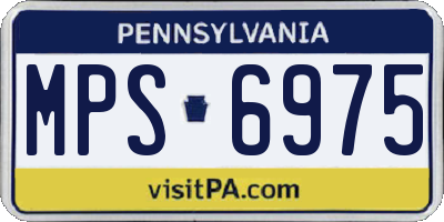 PA license plate MPS6975