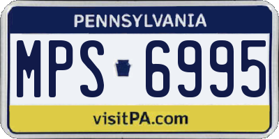 PA license plate MPS6995