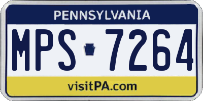 PA license plate MPS7264