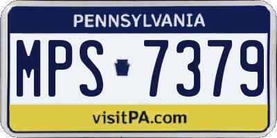 PA license plate MPS7379