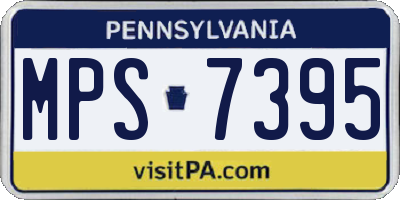 PA license plate MPS7395