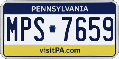 PA license plate MPS7659