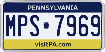 PA license plate MPS7969