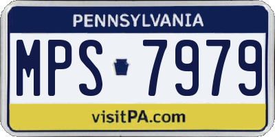 PA license plate MPS7979
