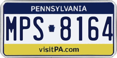 PA license plate MPS8164
