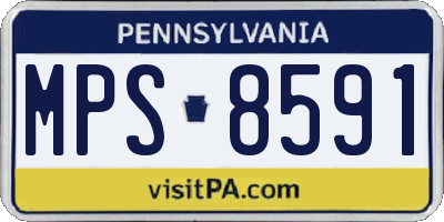 PA license plate MPS8591