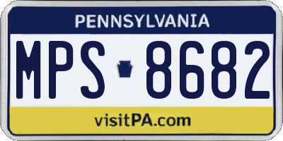 PA license plate MPS8682