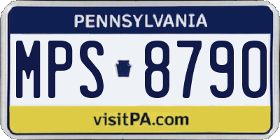 PA license plate MPS8790