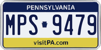 PA license plate MPS9479