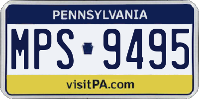 PA license plate MPS9495