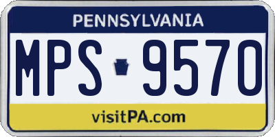 PA license plate MPS9570