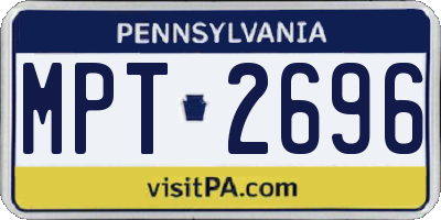 PA license plate MPT2696