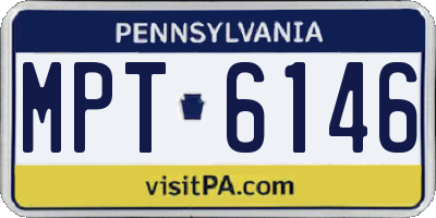 PA license plate MPT6146