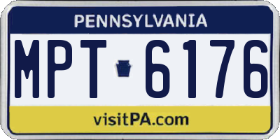 PA license plate MPT6176