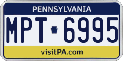 PA license plate MPT6995