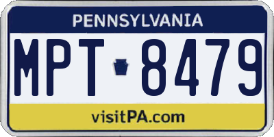 PA license plate MPT8479