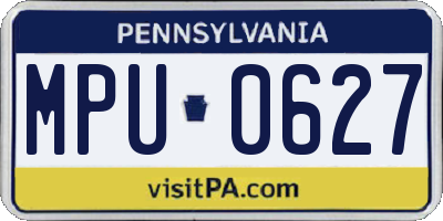PA license plate MPU0627