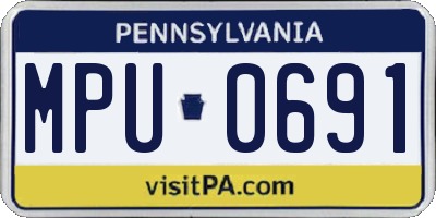 PA license plate MPU0691
