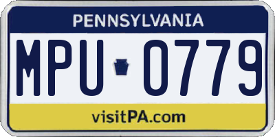 PA license plate MPU0779