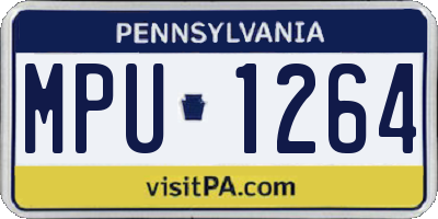 PA license plate MPU1264