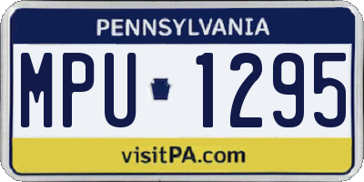 PA license plate MPU1295