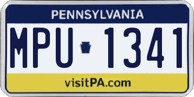 PA license plate MPU1341