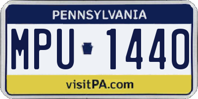 PA license plate MPU1440