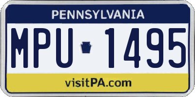 PA license plate MPU1495