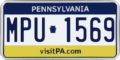 PA license plate MPU1569