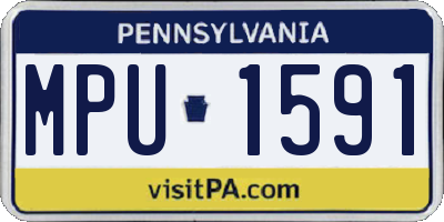 PA license plate MPU1591