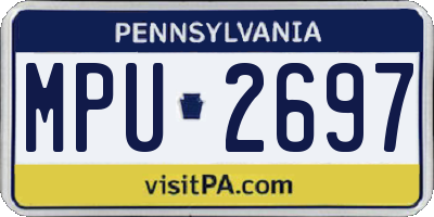 PA license plate MPU2697