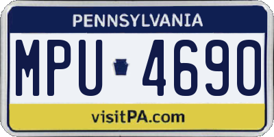 PA license plate MPU4690