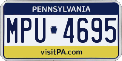 PA license plate MPU4695
