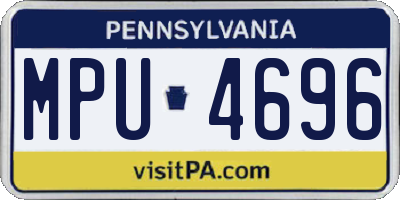 PA license plate MPU4696