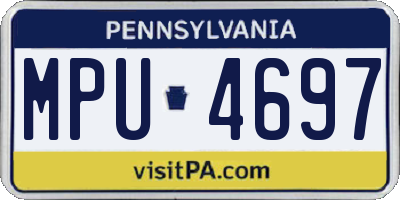 PA license plate MPU4697
