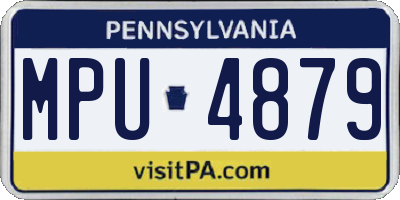 PA license plate MPU4879
