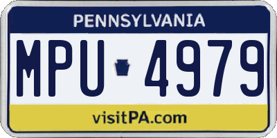 PA license plate MPU4979
