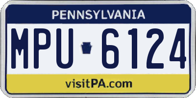 PA license plate MPU6124