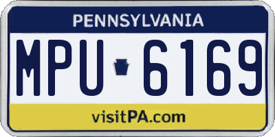 PA license plate MPU6169