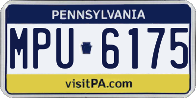 PA license plate MPU6175